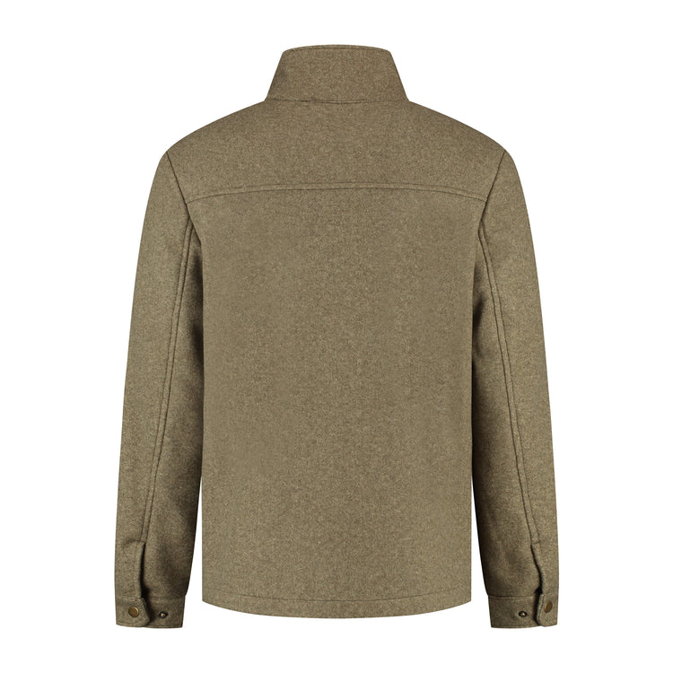 Cedric Men - Lightweight jacket - Padded - Wool look - Green B