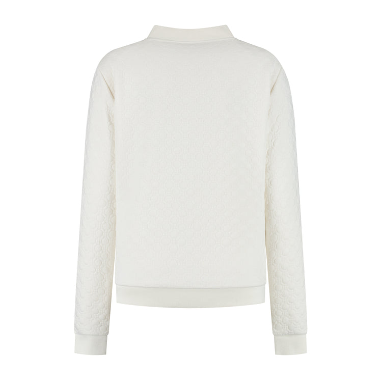 Francis Women - Outdoor cardigan - Fleece lining - Off-white B