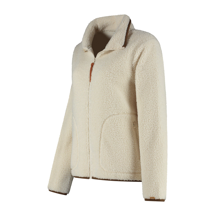 Teddy Women - Outdoor cardigan - Teddy fleece - Off white FL