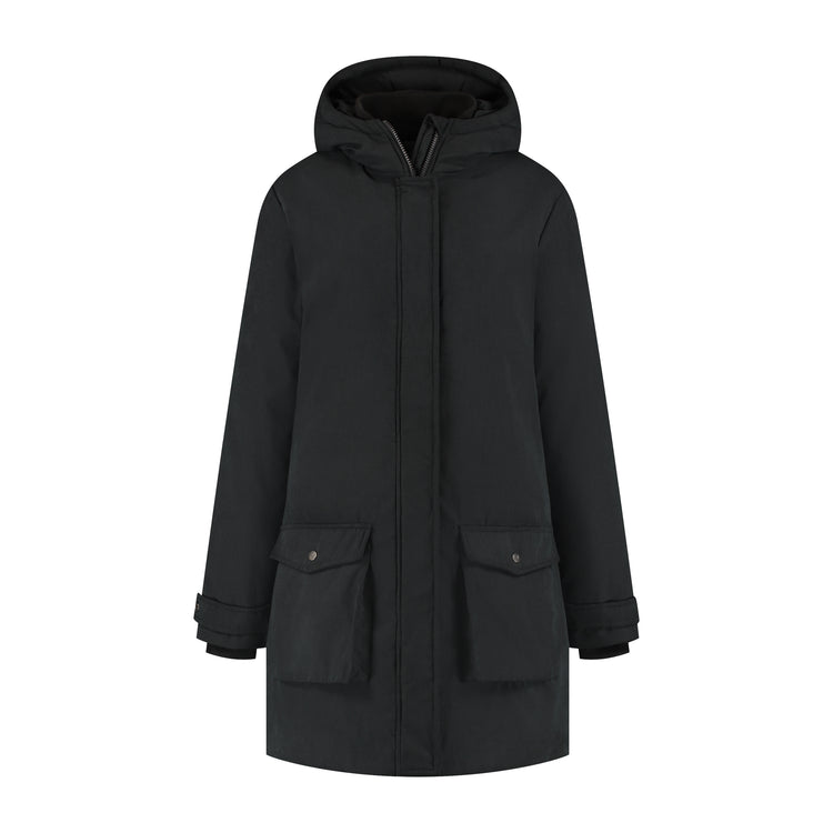 Sarah Women - Mid-Length Winter Coat - Black F