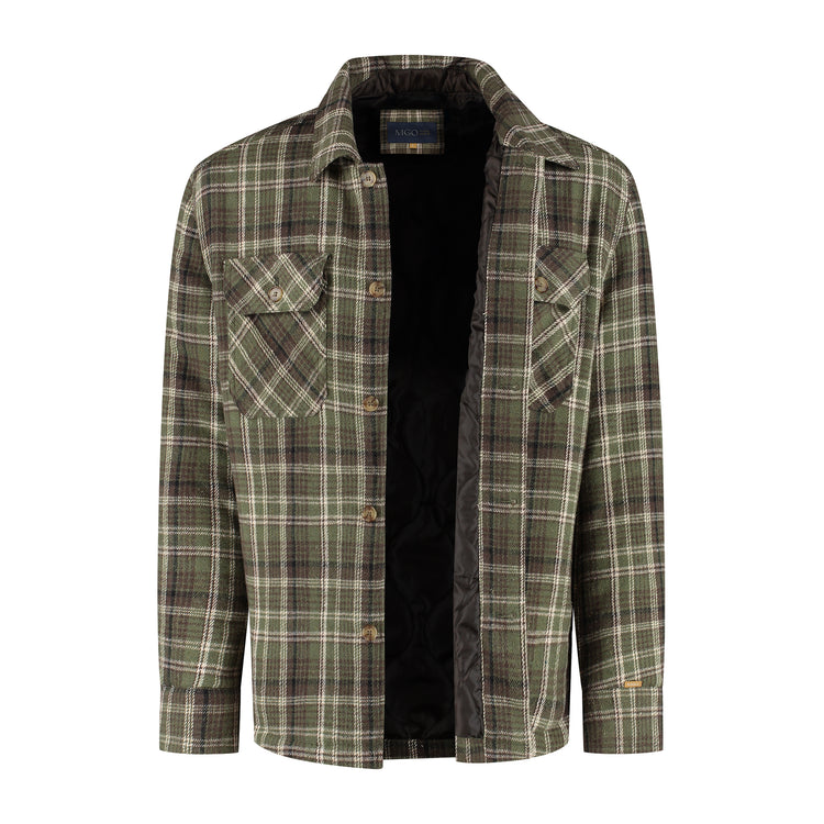 Duke Men - Shacket - Lightweight jacket - Padded shirt - Green CVO