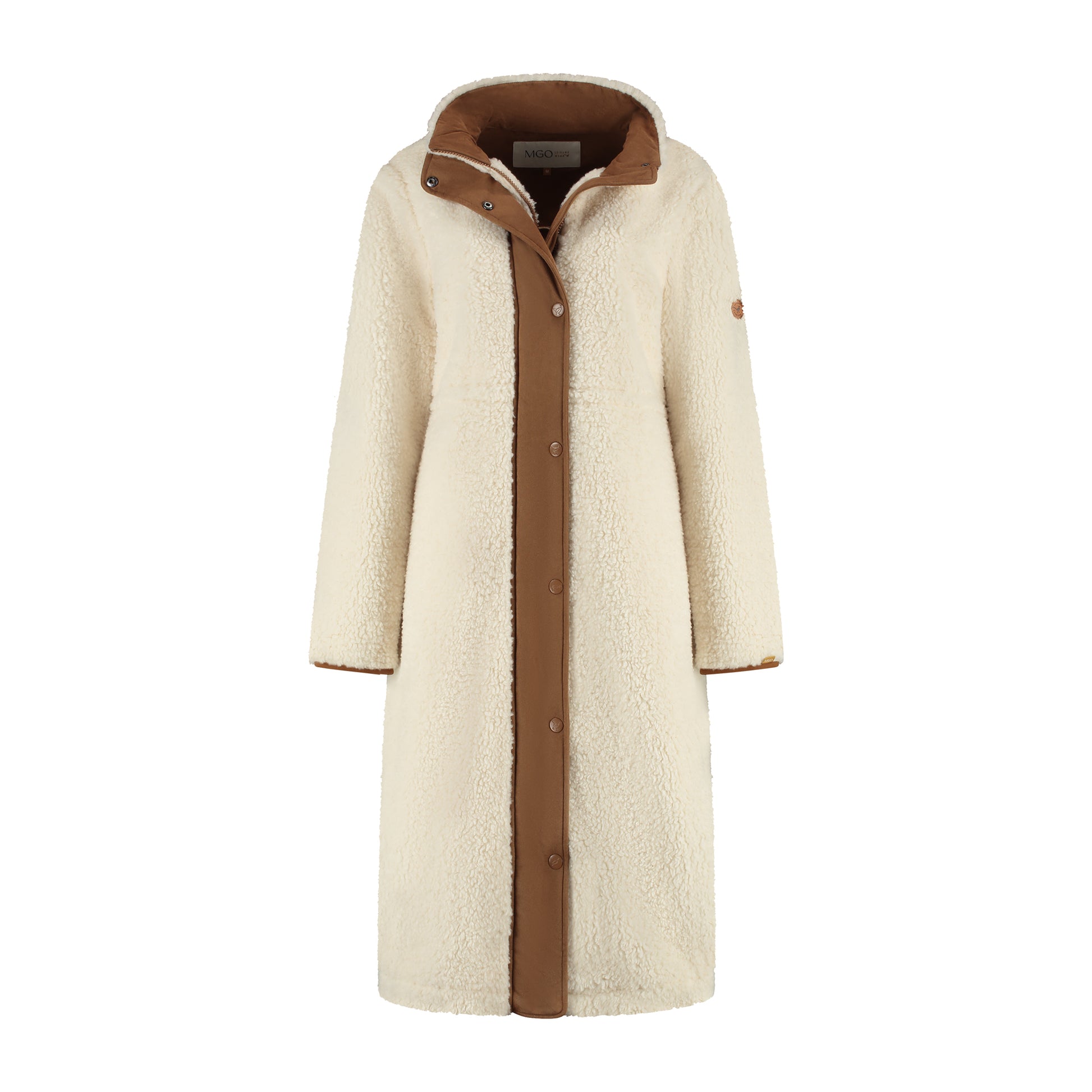 River Women - Lightweight coat - Teddy look - Off white F