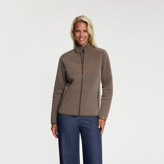 June Women - Outdoor Vest - Teddy Lining - Dark Brown MV
