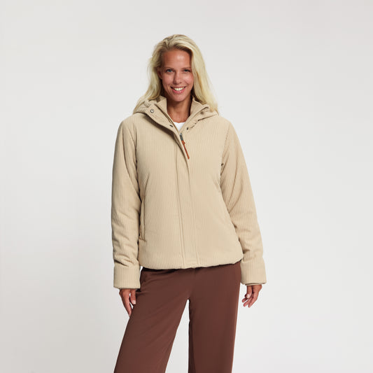 Steffy Women - Winter Jacket - Corduroy - Sand MV