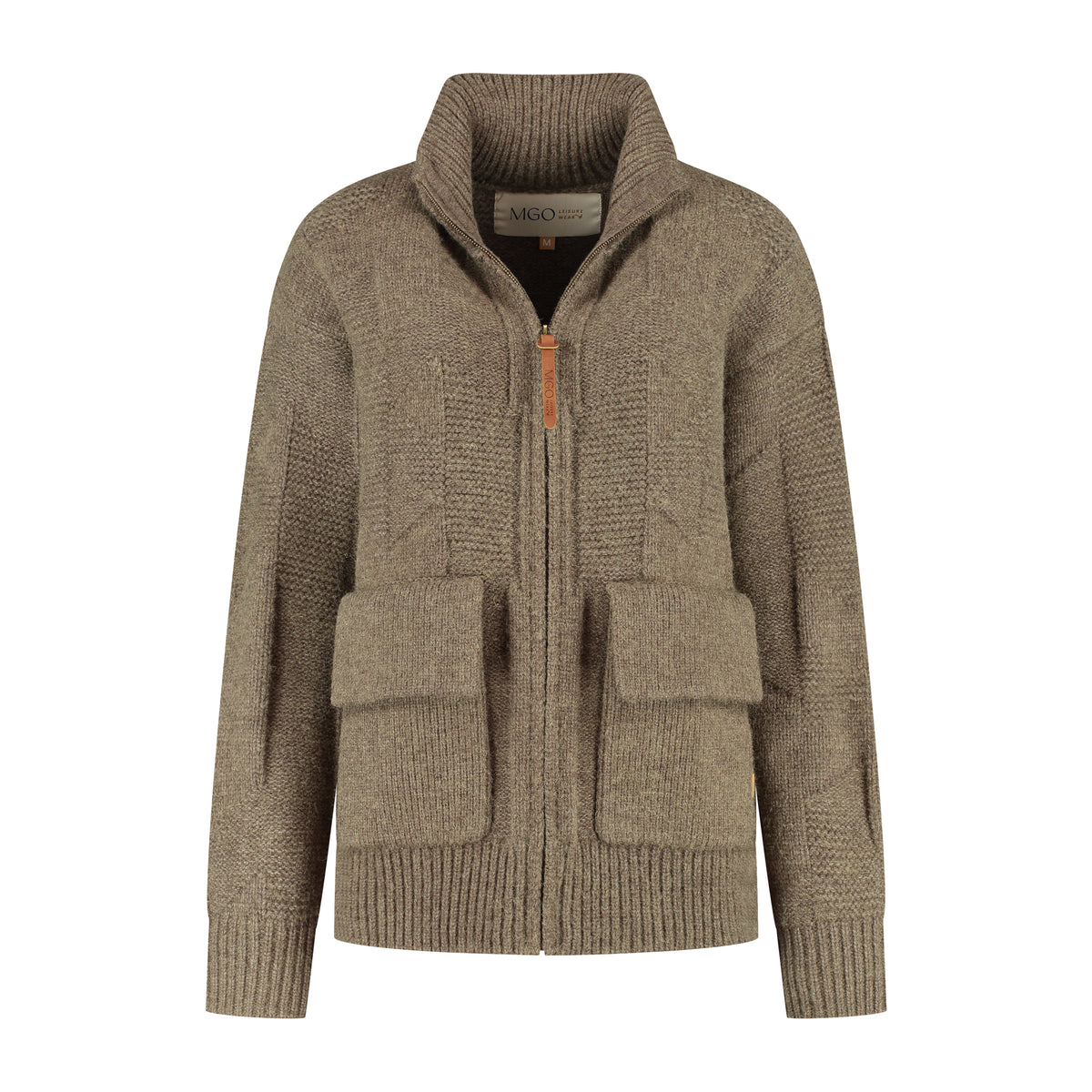 Tamar Women - Cardigan - Coarse knit - Brown F