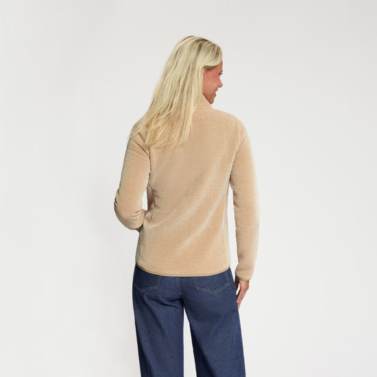 Holly Women - Outdoor Vest - Fleece - Sand MV3