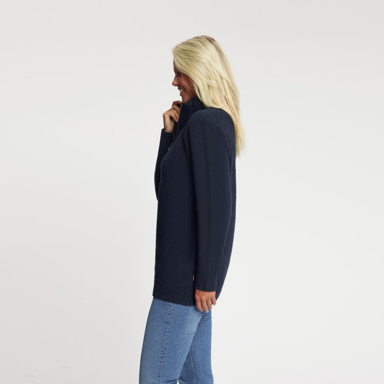 Nia Women - Mid-Length Outdoor Vest - Navy MV3