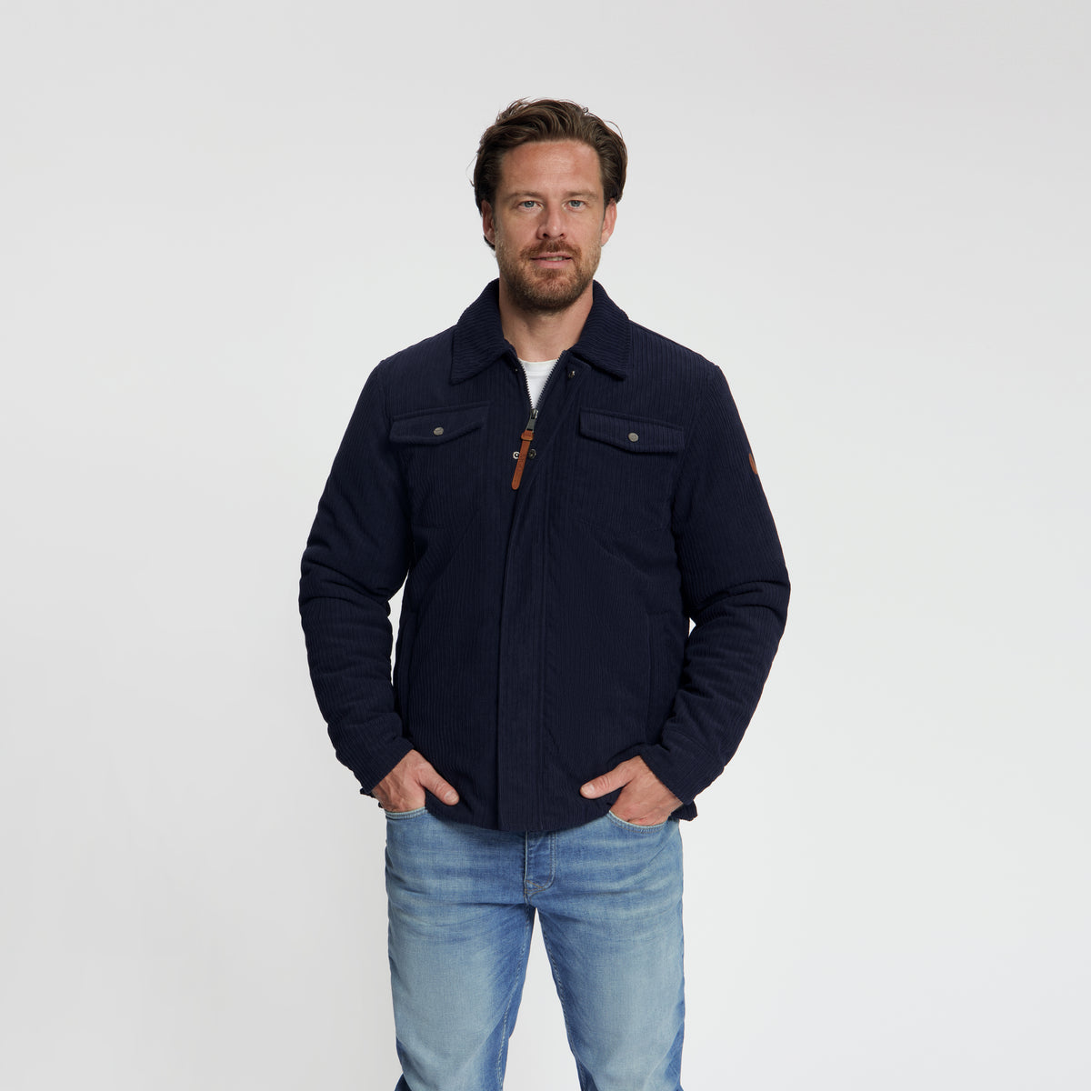 Stan Men - Shacket - Lined Jacket - Navy MV