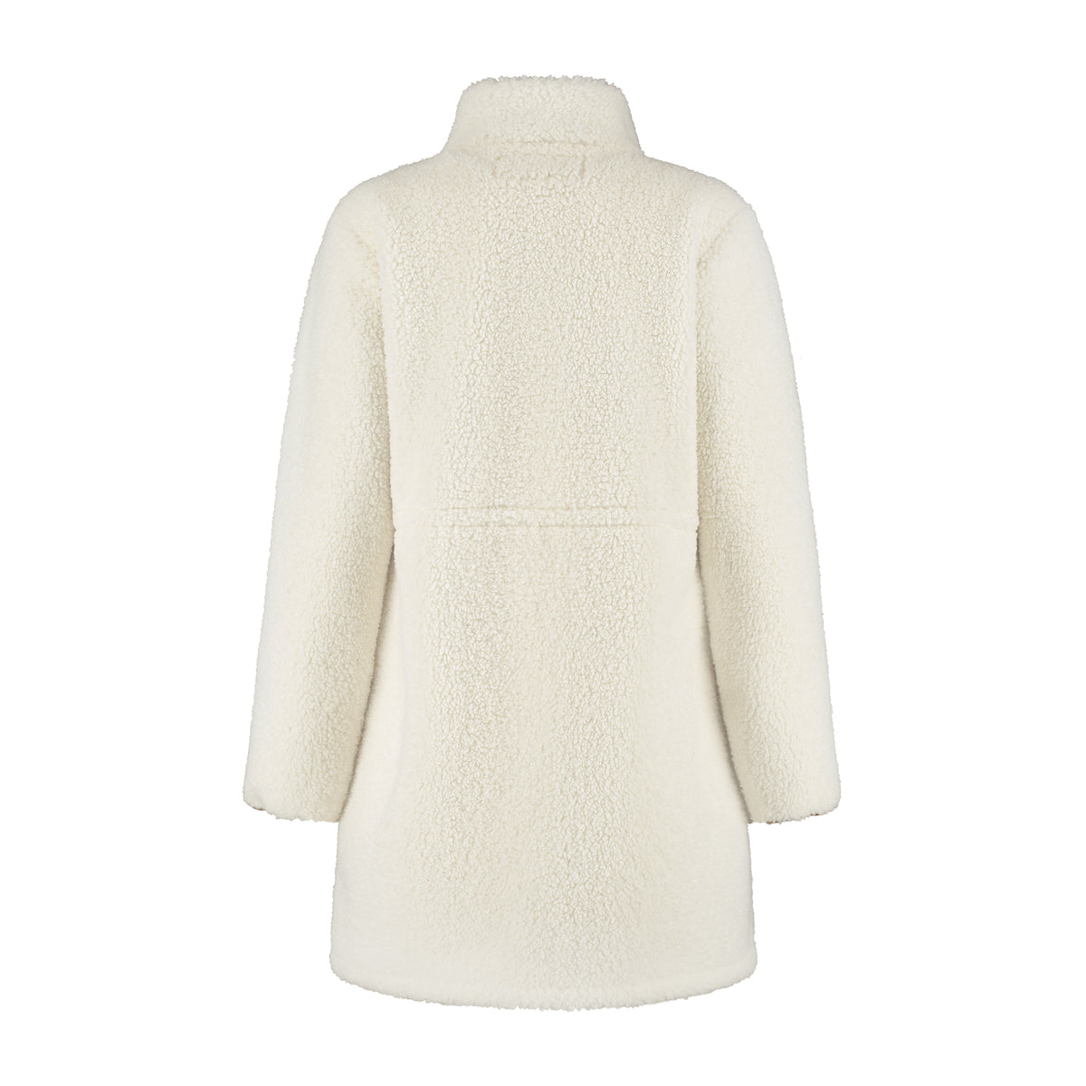 Ratan Women - Long Teddy Coat - Off-White B