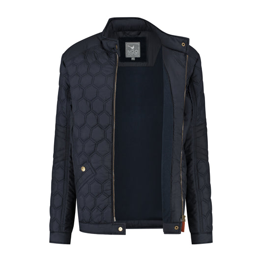 Maudy Women – Check Pattern Jacket – All Seasons – Navy CVO