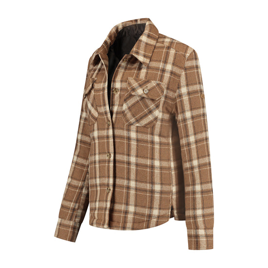 Jessy Women - Quilted Outdoor Vest - Brown FL
