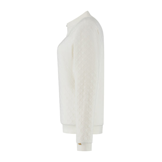 Francis Women - Outdoor cardigan - Fleece lining - Off-white L
