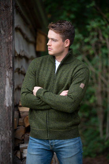 Pine Men - Cardigan - Olive MV
