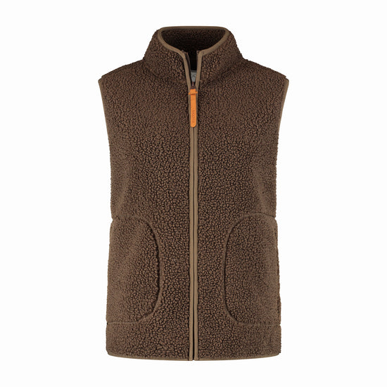 Maya Women - Outdoor Bodywarmer - Teddy - Dark Brown F