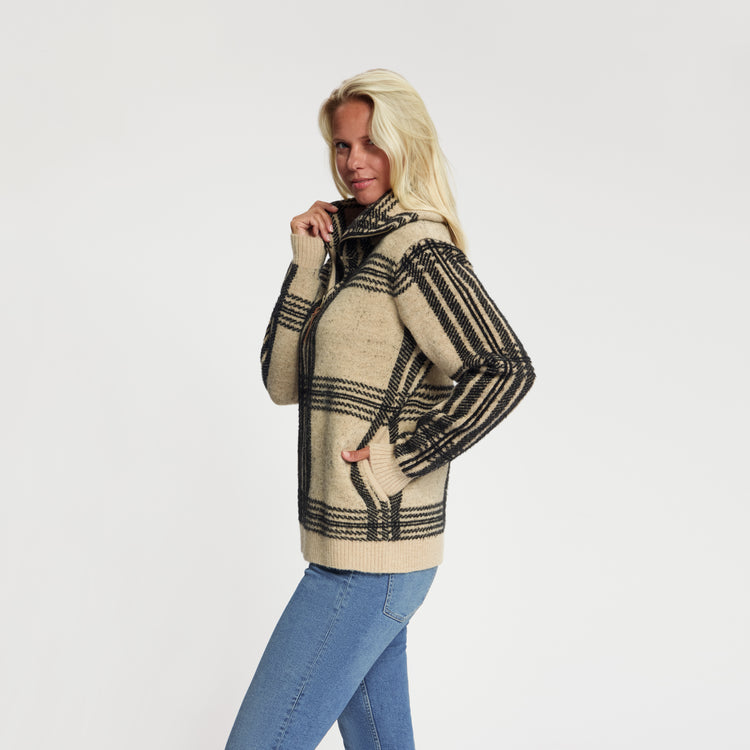 Yana Women - Knitted Outdoor Vest - Sand MV2