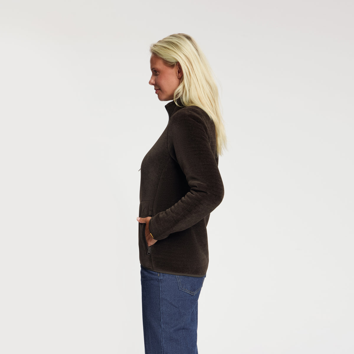 Holly Women - Outdoor Vest - Fleece - Dark Brown MV2