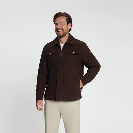 Stan Men - Shacket - Lined Jacket - Dark Brown MV