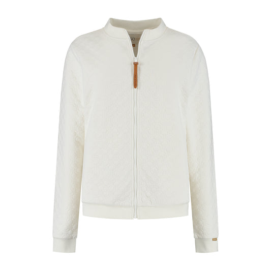 Francis Women - Outdoor cardigan - Fleece lining - Off-white F