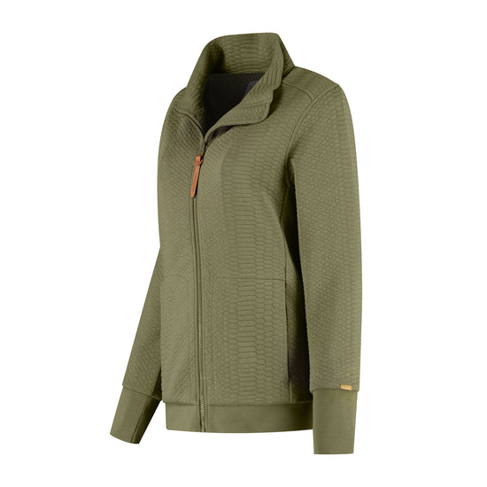 Rosy Women - Outdoor cardigan - Fleece - Sweat - Green FL