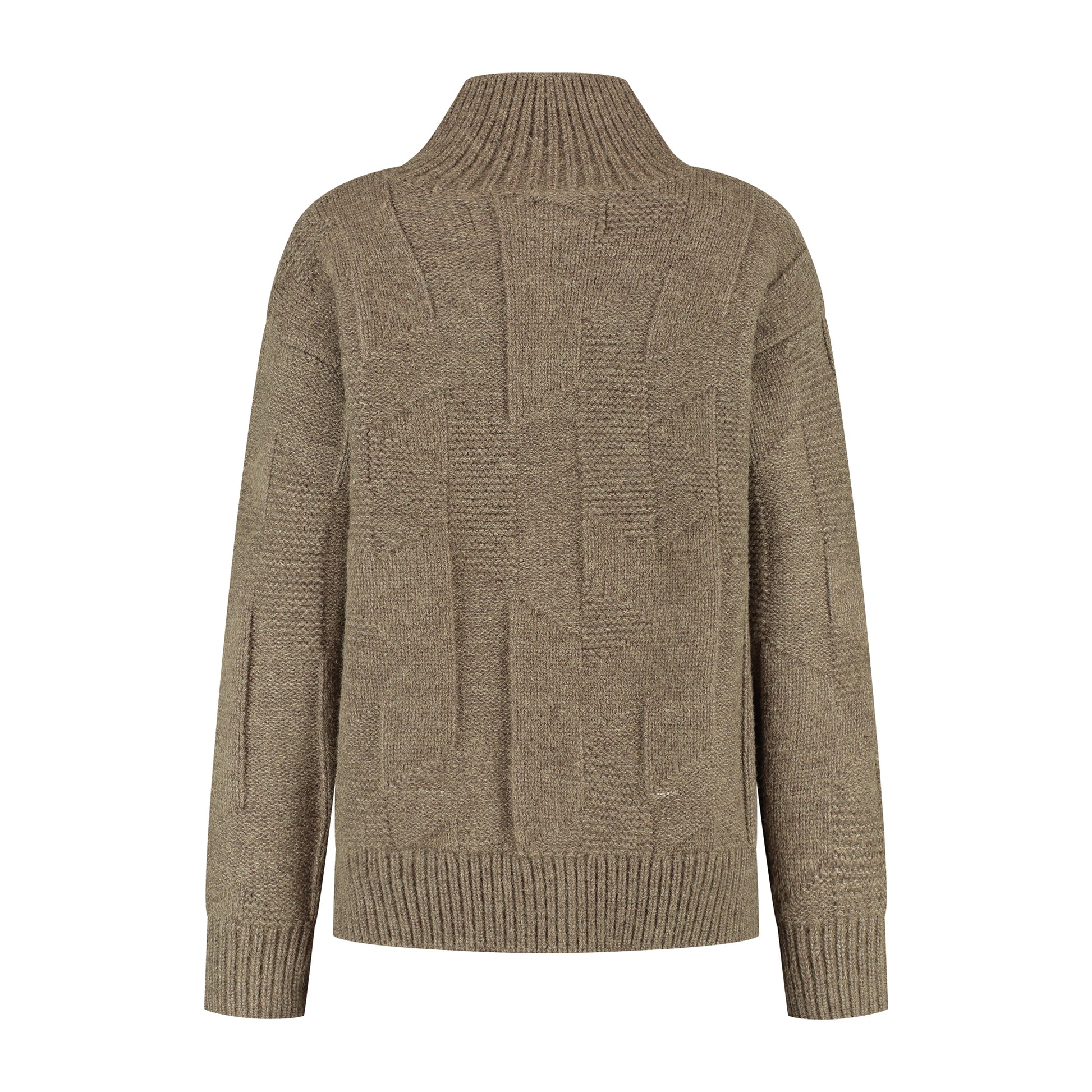 Tamar Women - Cardigan - Coarse knit - Brown B