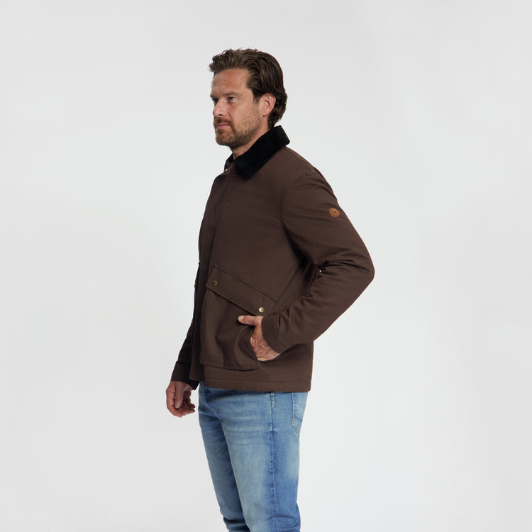 Wesley Men - Barn Jacket - Dark Brown MV2