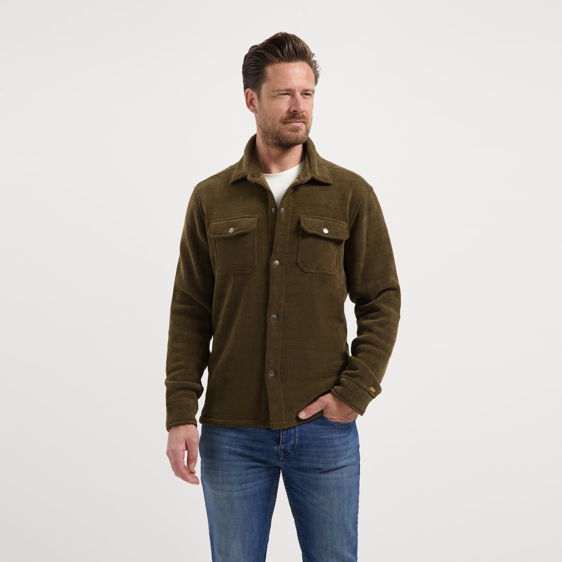 Zain Men - Overshirt - Fleece cardigan - Dark brown MV