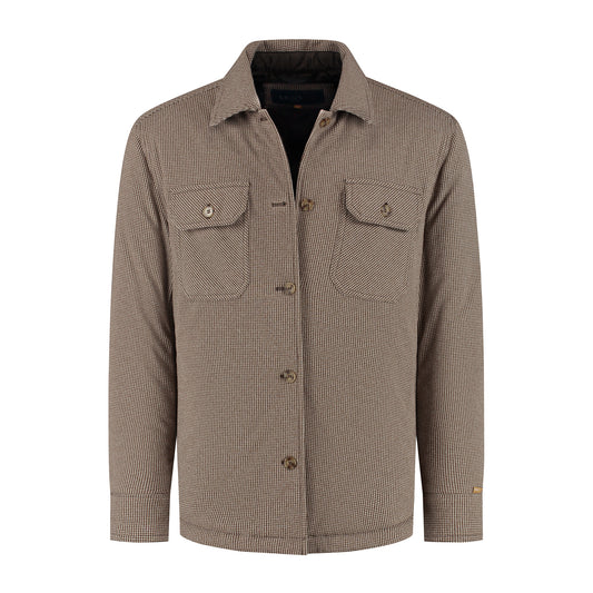 Duke Men - Shacket - Lightweight jacket - Padded shirt - Brown F