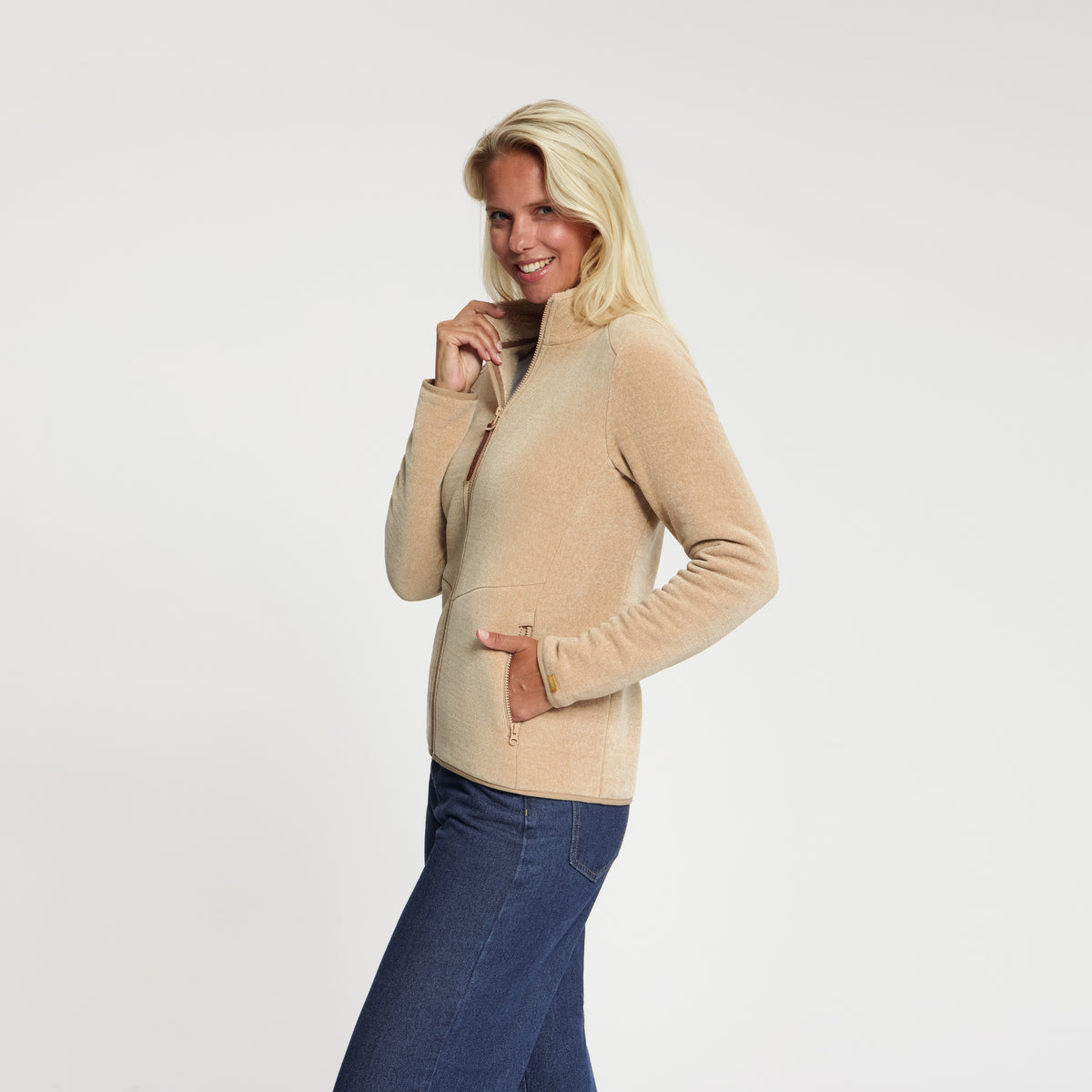Holly Women - Outdoor Vest - Fleece - Sand MV2