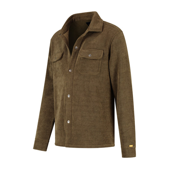 Zain Men - Overshirt - Fleece cardigan - Dark brown FL