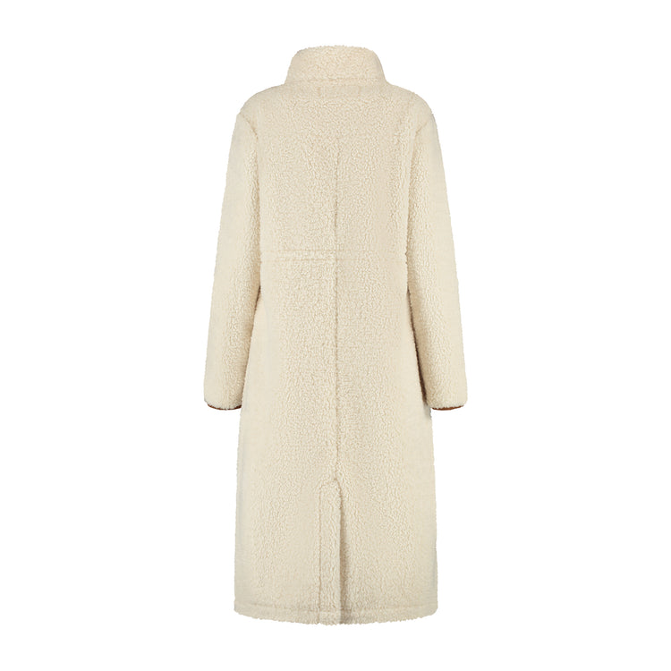 River Women - Lightweight coat - Teddy look - Off white B