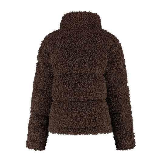 Bente Women - Puffer Jacket - Teddy - Dark Brown B