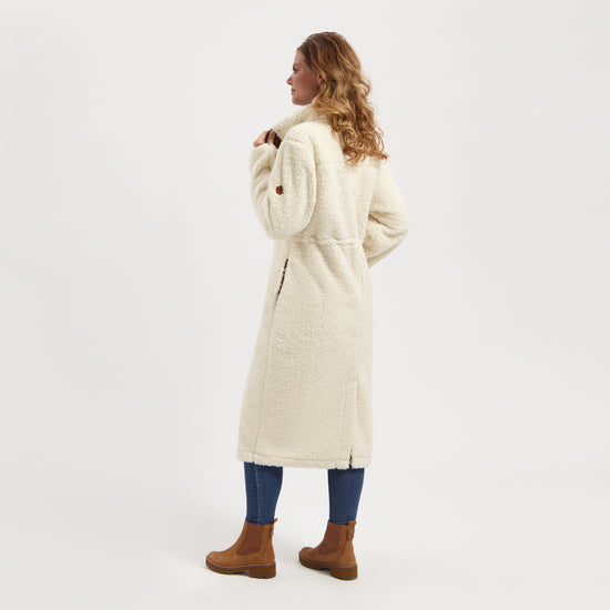 River Women - Lightweight coat - Teddy look - Off white MV