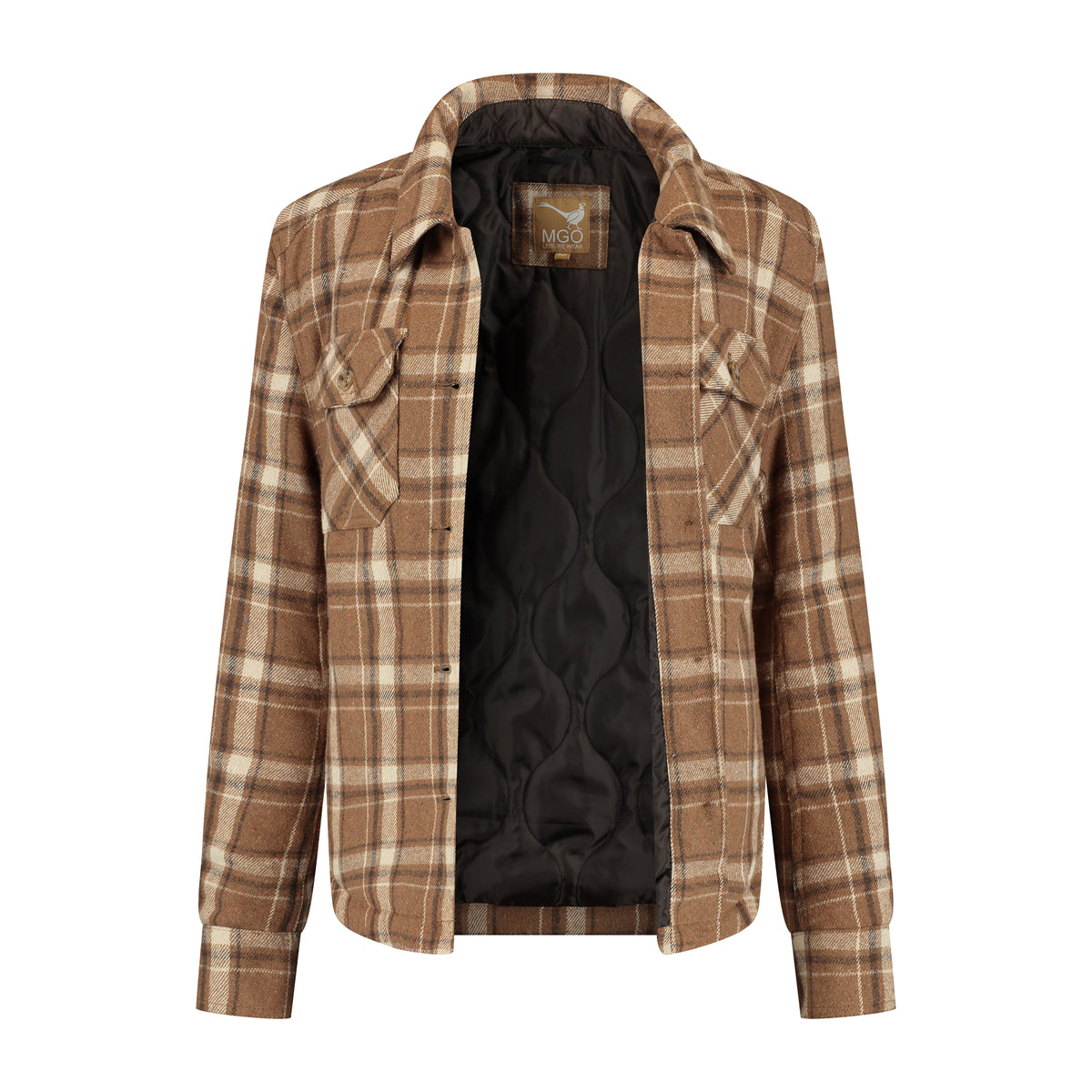 Jessy Women - Quilted Outdoor Vest - Brown CVO