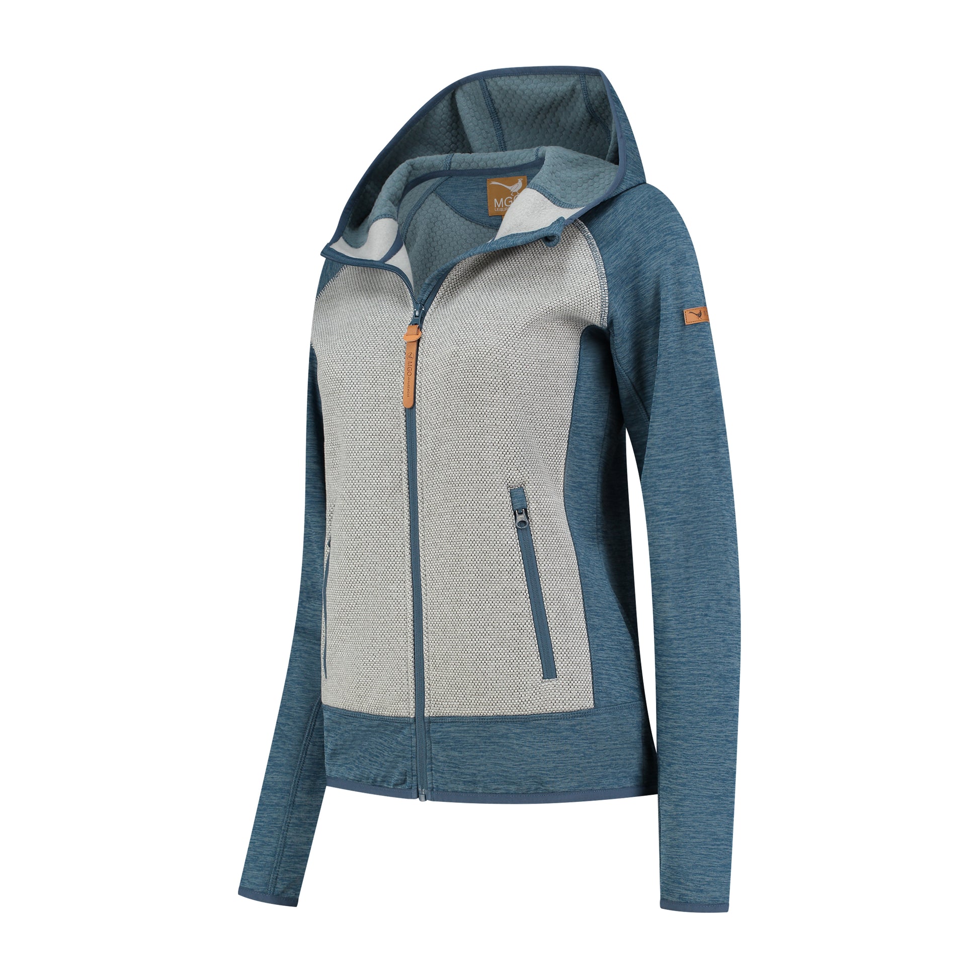 Clara Women - Outdoor cardigan - Fleece lining - Blue FL