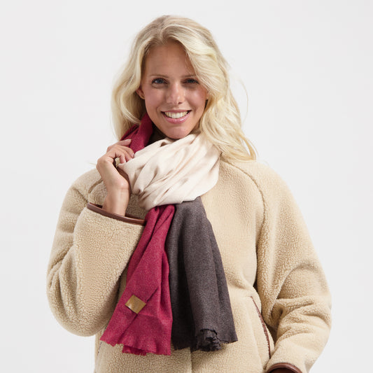 Ava - Women Scarf - Classic Shawl - Red ACC2