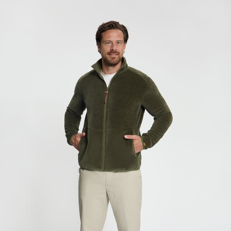 Helmer Men - Outdoor Vest - Fleece - Green MV