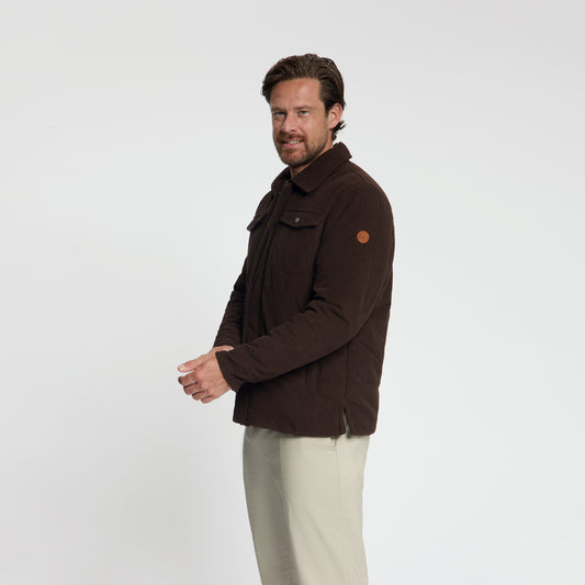 Stan Men - Shacket - Lined Jacket - Dark Brown MV2