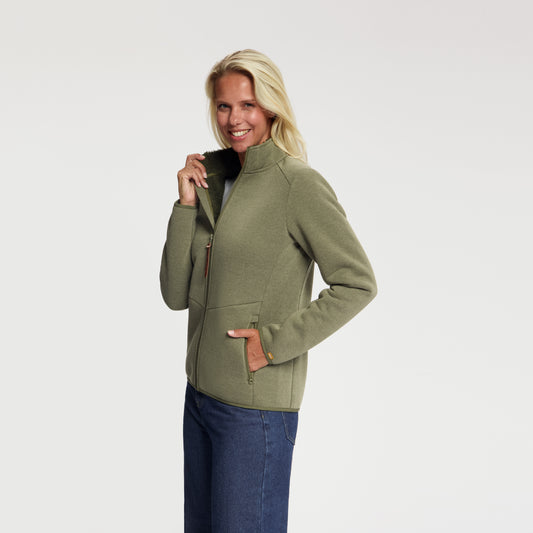 June Women - Outdoor Vest - Teddy Lining - Green MV2