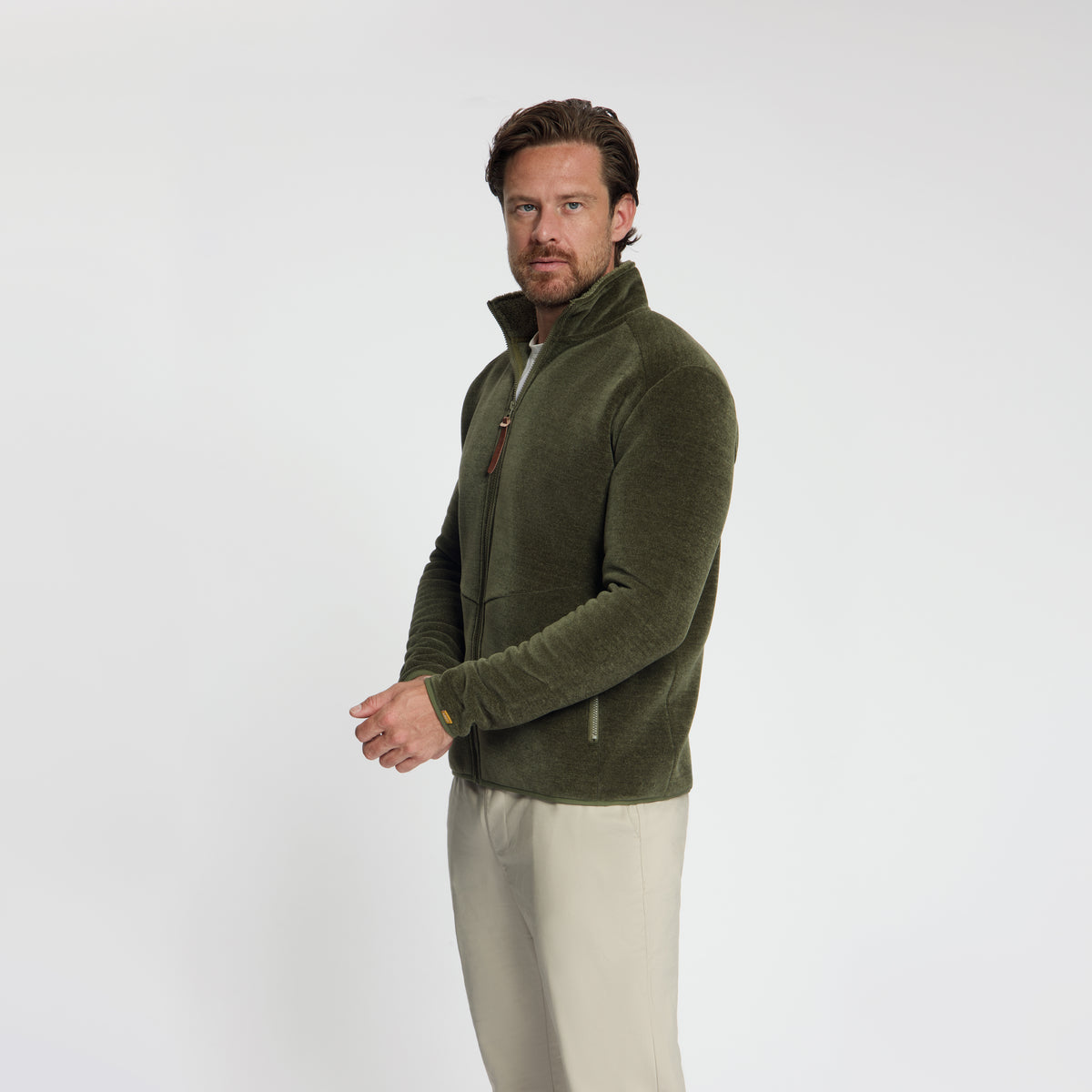 Helmer Men - Outdoor Vest - Fleece - Green MV2