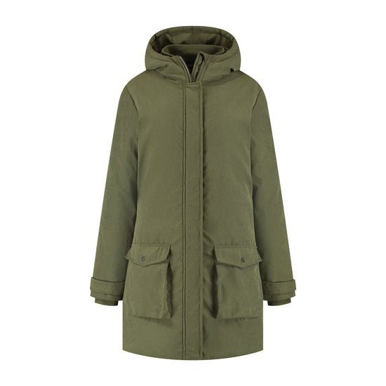 Sarah Women - Mid-Length Winter Coat - Green F