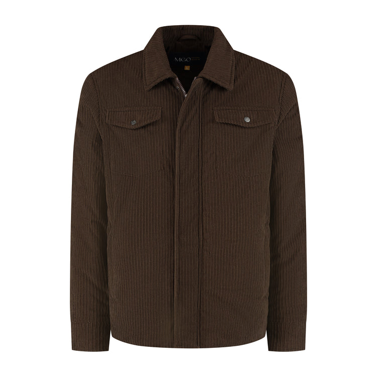 Stan Men - Shacket - Lined Jacket - Dark Brown F