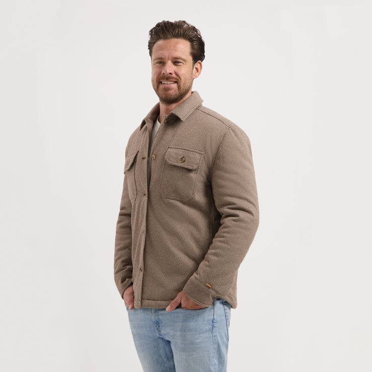 Duke Men - Shacket - Lightweight jacket - Padded shirt - Brown MV