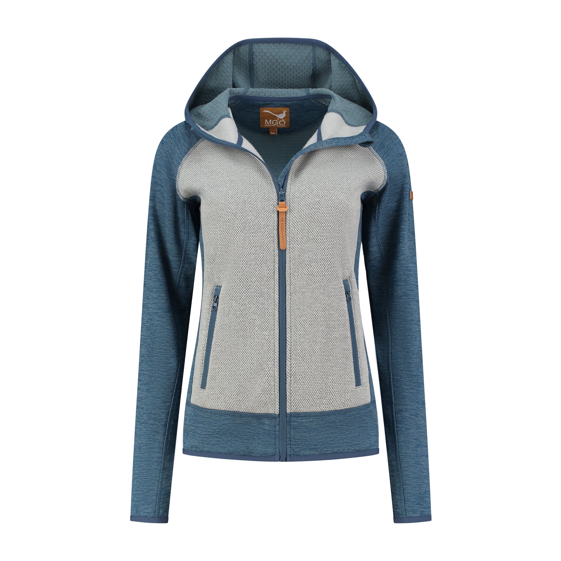 Clara Women - Outdoor cardigan - Fleece lining - Blue F