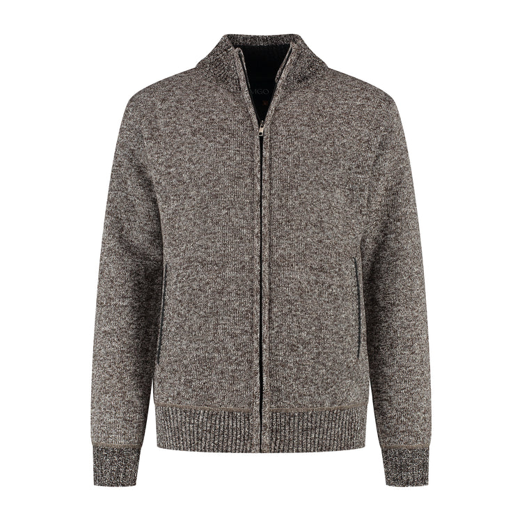 Patrick Men - Outdoor Vest - Fleece - Dark Brown F