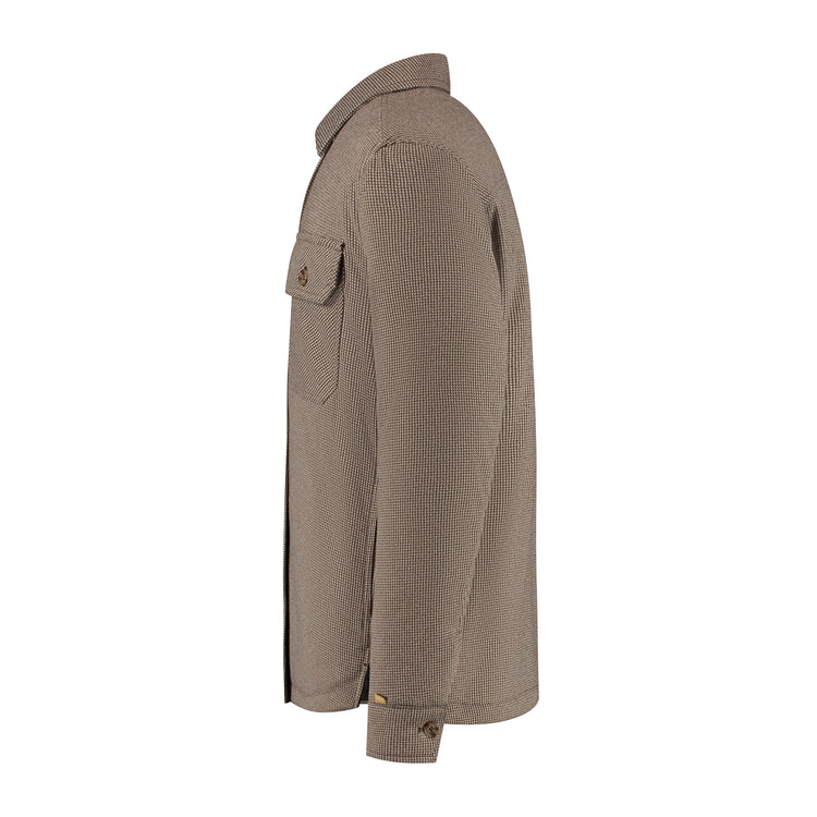 Duke Men - Shacket - Lightweight jacket - Padded shirt - Brown L